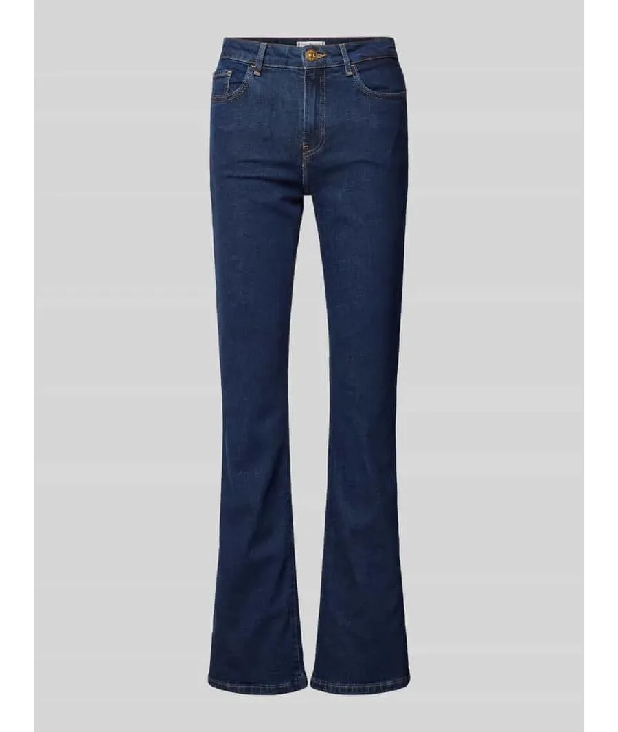 obrazek 1 Jeansy o kroju slim fit z poszerzaną nogawką i 5 kieszeniami model ‘CLER’