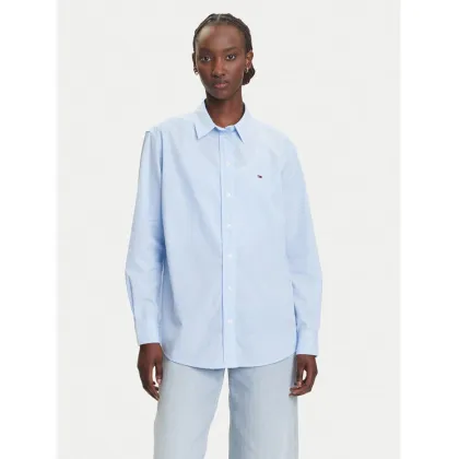 Zdjęcie Tommy Jeans Koszula Micro Gingham DW0DW20987 Niebieski Relaxed Fit