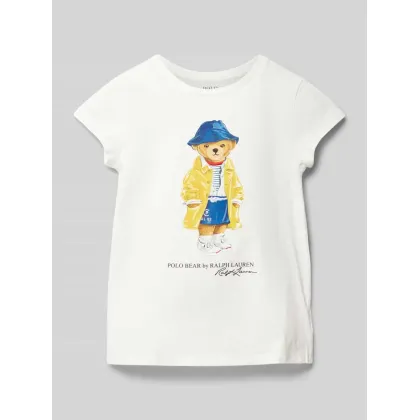Zdjęcie T-shirt z nadrukowanym motywem i logo model ‘BEAR’