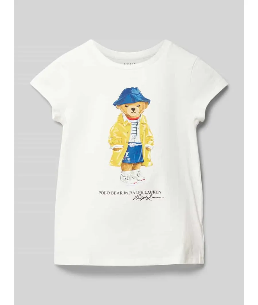 obrazek 1 T-shirt z nadrukowanym motywem i logo model ‘BEAR’