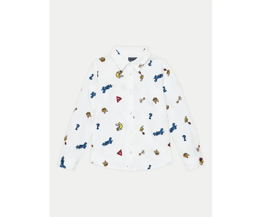 obrazek 1 Guess Koszula N4YH00 WBHQ0 Biały Regular Fit