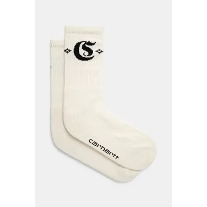 Zdjęcie Carhartt WIP skarpetki Greatest Hits Socks kolor biały I034372.0D3XX