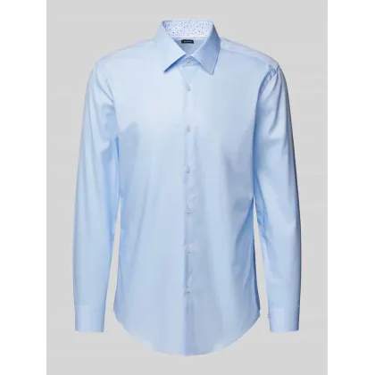 Zdjęcie Koszula biznesowa o kroju regular fit z wiskozy z kołnierzykiem typu kent