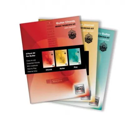 Picture 3-book set for working with guitar music - Flame Tree Publishing