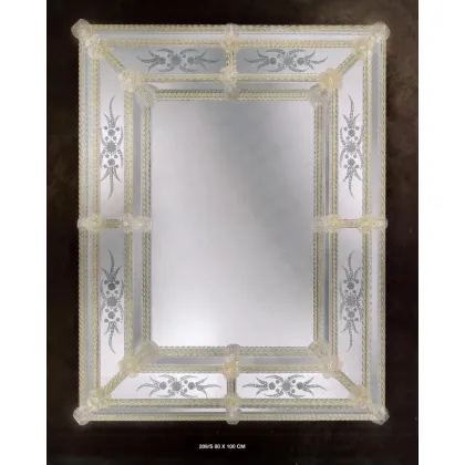 Zdjęcie Nowoczesne lustro ścienne Murano włoskiego producenta