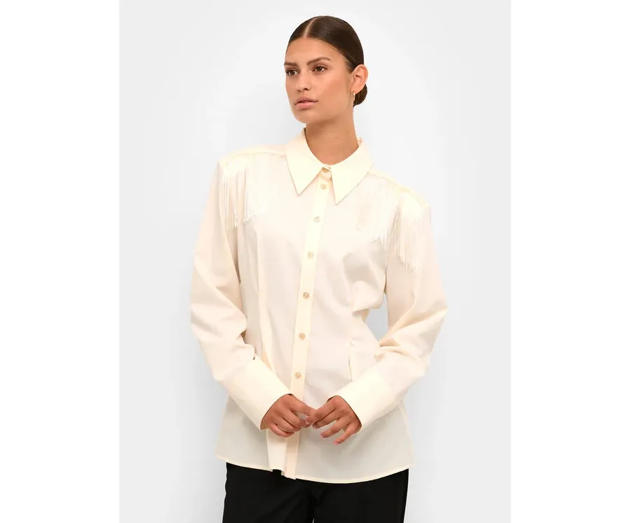 obrazek 1 Karen by Simonsen Koszula Mae 10104796 Beżowy Regular Fit