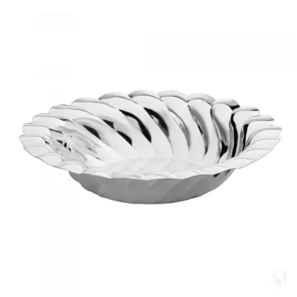 Picture Beautiful, stylish oval Manuela bowl with a modern design - Zaramella Argenti