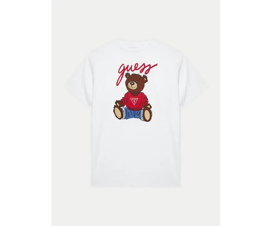 obrazek 1 Guess T-Shirt H4BJ06 I3Z14 Biały Regular Fit