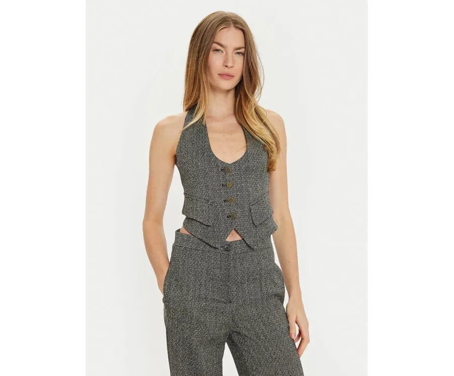 obrazek 1 ViCOLO Kamizelka TS0510 Szary Regular Fit