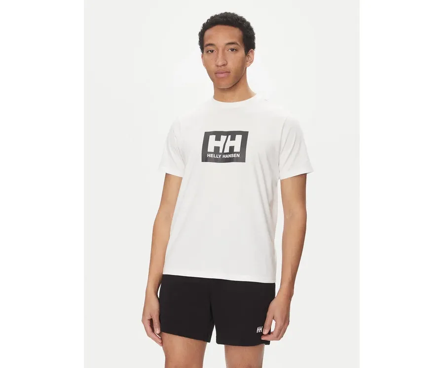obrazek 1 Helly Hansen T-Shirt Box 54597 Biały Regular Fit