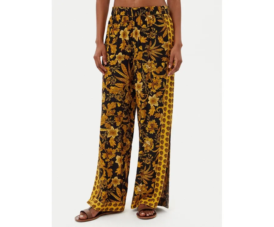 obrazek 1 Selmark Spodnie palazzo BM275 Czarny Relaxed Fit