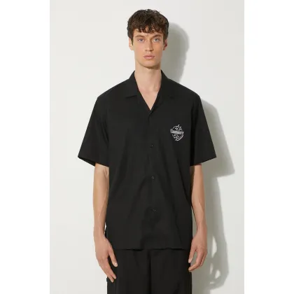Zdjęcie Carhartt WIP koszula Ablaze Shirt męska kolor czarny relaxed I033690.K02XX