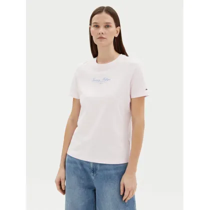 Zdjęcie Tommy Hilfiger T-Shirt WW0WW45428 Różowy Regular Fit