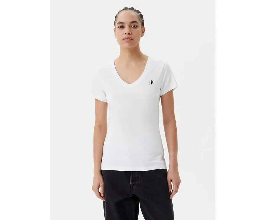 obrazek 1 Calvin Klein Jeans T-Shirt J20J213716 Biały Regular Fit