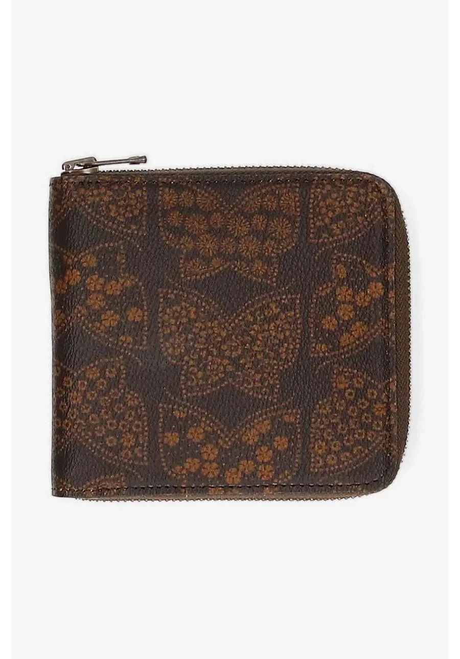 obrazek 1 Needles portfel Needles Single Wallet Papillon kolor brązowy LQ063.BROWN-Brown