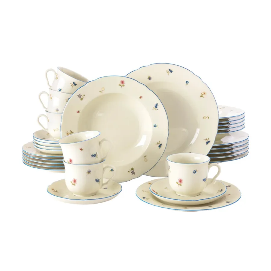 obrazek 1 Stylowa porcelanowa 30-elementowa zastawa obiadowa - Seltmann Weiden
