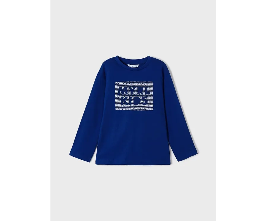 obrazek 1 Mayoral Bluzka 173 Niebieski Regular Fit