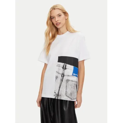 Zdjęcie Karl Lagerfeld Jeans T-Shirt 246J1706 Biały Relaxed Fit