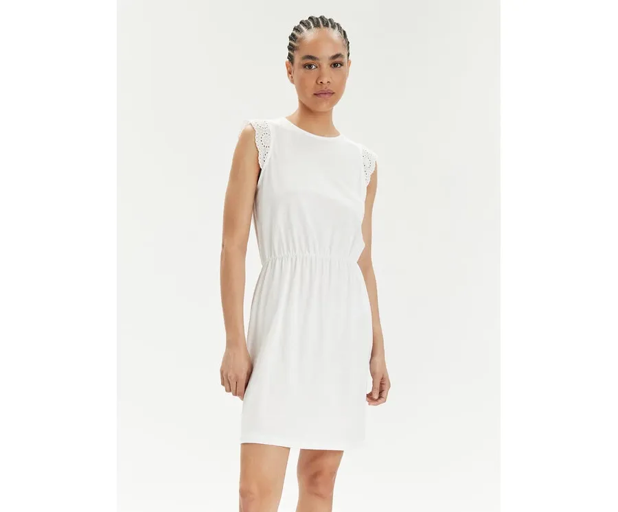 obrazek 1 Vero Moda Sukienka letnia Emily 10305216 Biały Regular Fit
