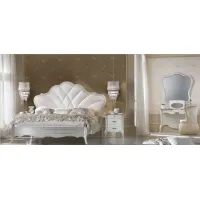 Picture Luxurious white dressing table with opening panel - Casa + 39