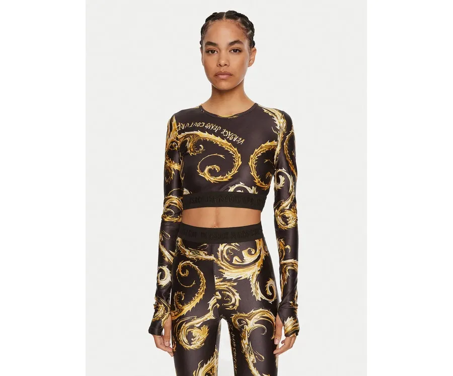 obrazek 1 Versace Jeans Couture Bluzka 77HAH218 JS360 Czarny Slim Fit