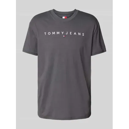 Zdjęcie Tommy Jeans T-Shirt Linear Logo DM0DM20744 Szary Regular Fit