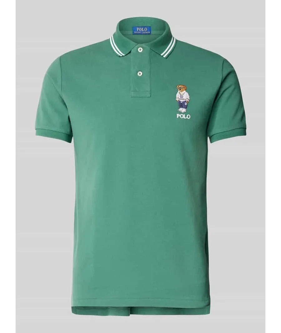 obrazek 1 Koszulka polo o kroju slim fit z czystej bawełny