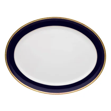 Zdjęcie Porcelanowy mały owalny talerz z kolekcji Brest pochodzącej z 1957 roku - Vista Alegre