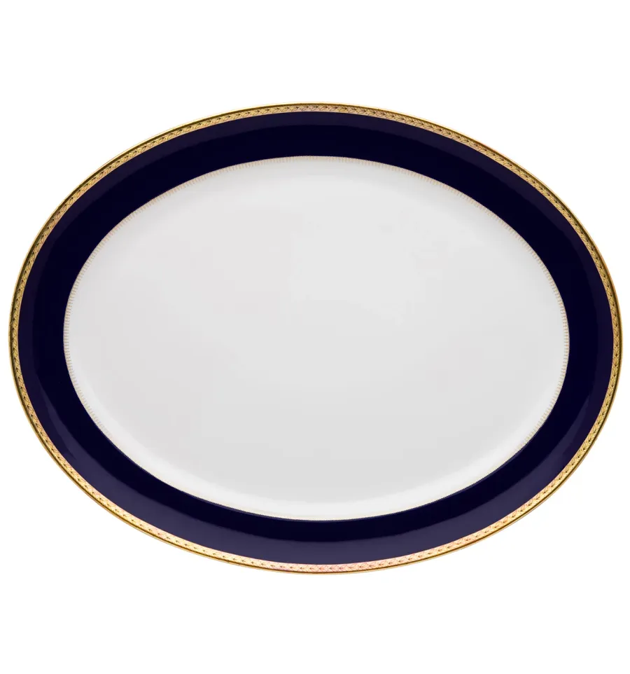 obrazek 1 Porcelanowy mały owalny talerz z kolekcji Brest pochodzącej z 1957 roku - Vista Alegre
