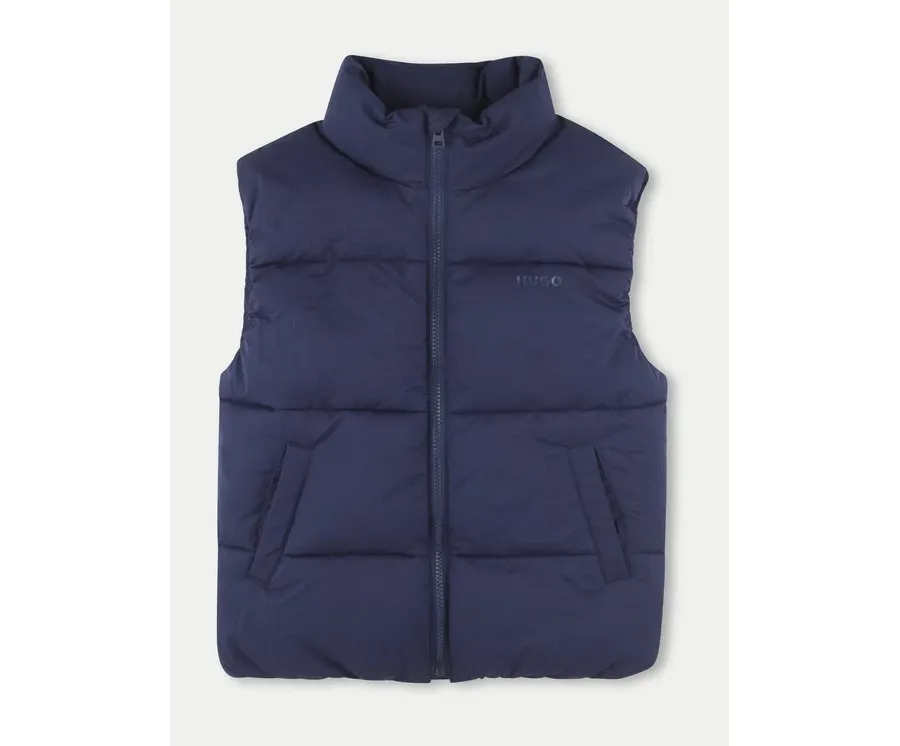 obrazek 1 HUGO Bezrękawnik G00430 D Granatowy Regular Fit