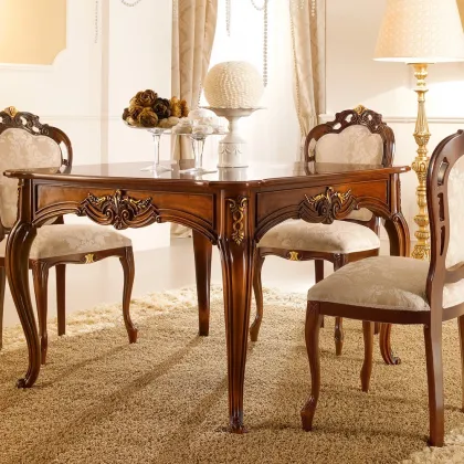 Zdjęcie Włoski kwadratowy stół jadalniany z możliwością przedłużenia