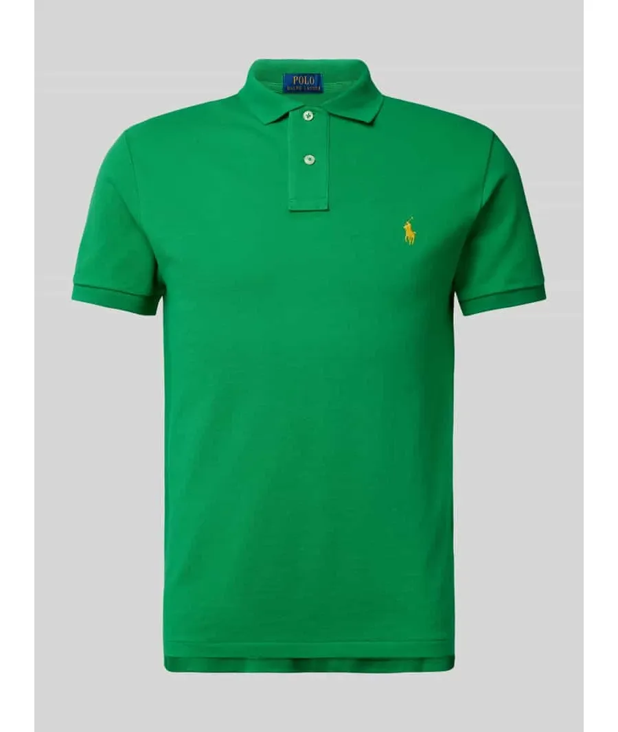 obrazek 1 Koszulka polo o kroju custom fit z czystej bawełny