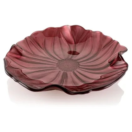 Picture A unique Magnolia plate in pearl red - IVV