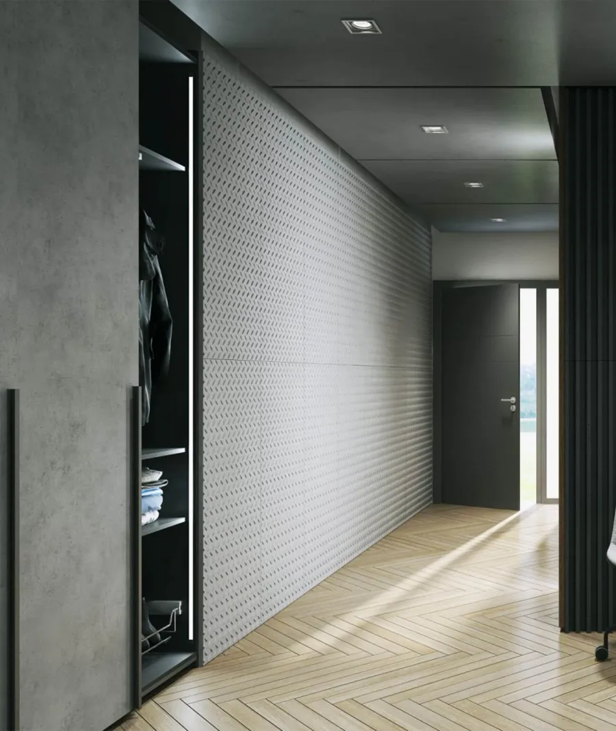 obrazek 1 135x59,8 cm VT - PB53 (S96 ciemny szary) BLACHA - Panel dekor 3D beton architektoniczny
