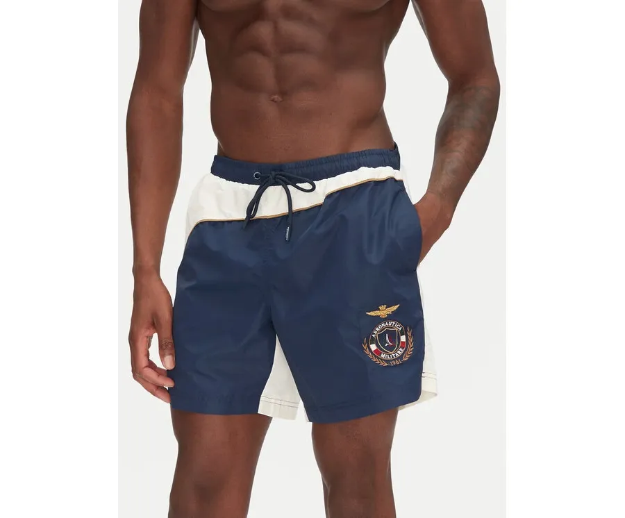 obrazek 1 Aeronautica Militare Szorty kąpielowe 251BW228CT3539 Granatowy Regular Fit
