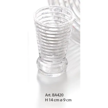 Zdjęcie Pojemnik na szczoteczki z włoskiego ręcznie ciętego kryształu do łazienki - Il Paralume Marina