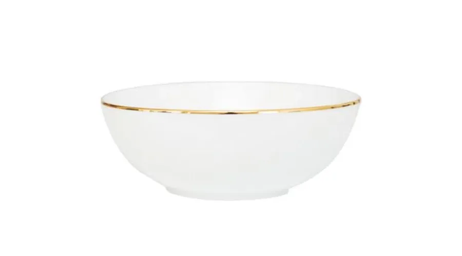 obrazek 1 Porcelanowa misa ze złotym paskiem do jadalni