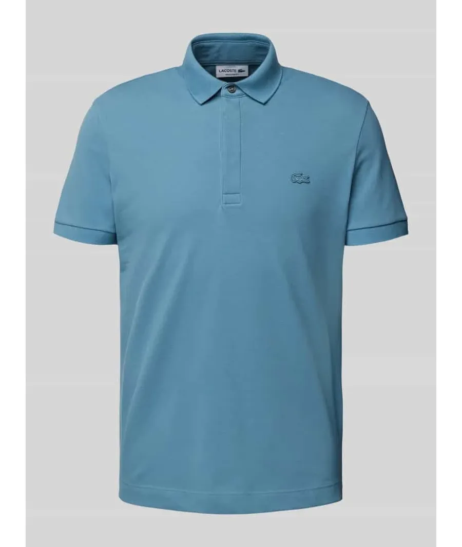 obrazek 1 Koszulka polo z wiskozy z naszywką z logo model ‘PIQUE’