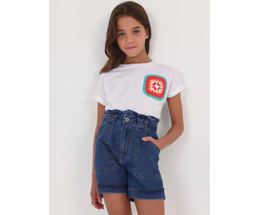 obrazek 1 Mayoral T-Shirt 6047 Biały