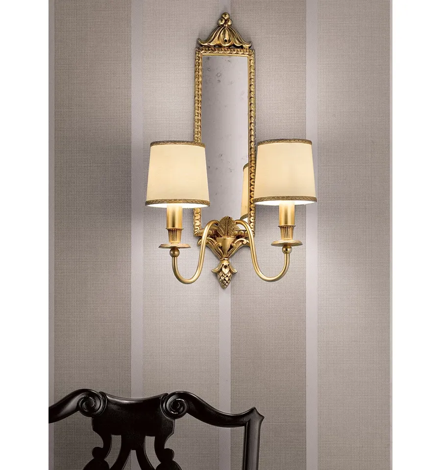 obrazek 1 Oryginalna lampa ścienna z lustrem do domu