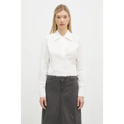 Zdjęcie Our Legacy koszula bawełniana Nannas Shirt damska kolor biały regular z kołnierzykiem klasycznym W4242NW