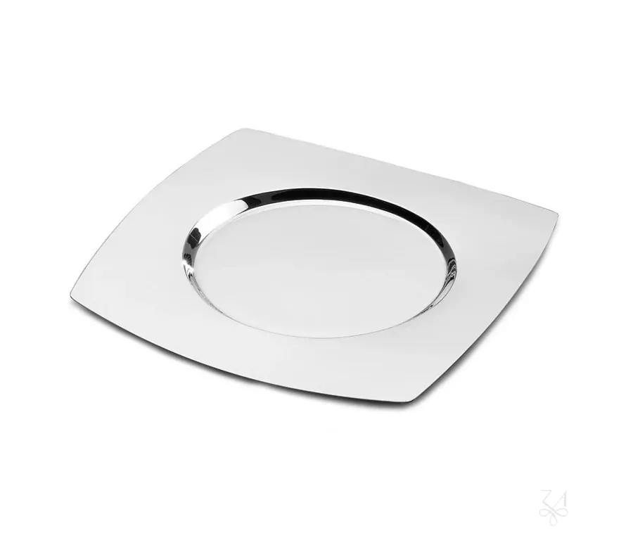 obrazek 1 Ekskluzywny kwadratowy talerz wykonany ze srebra - Zaramella Argenti