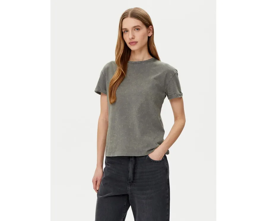 obrazek 1 Noisy May T-Shirt Brandy 27033185 Szary Slim Fit