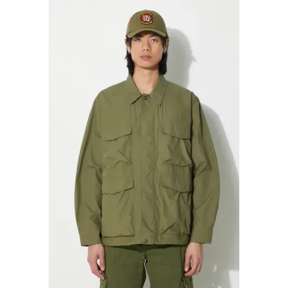 Zdjęcie Universal Works kurtka Parachute Field Jacket męska kolor zielony przejściowa 30115.OLIVE