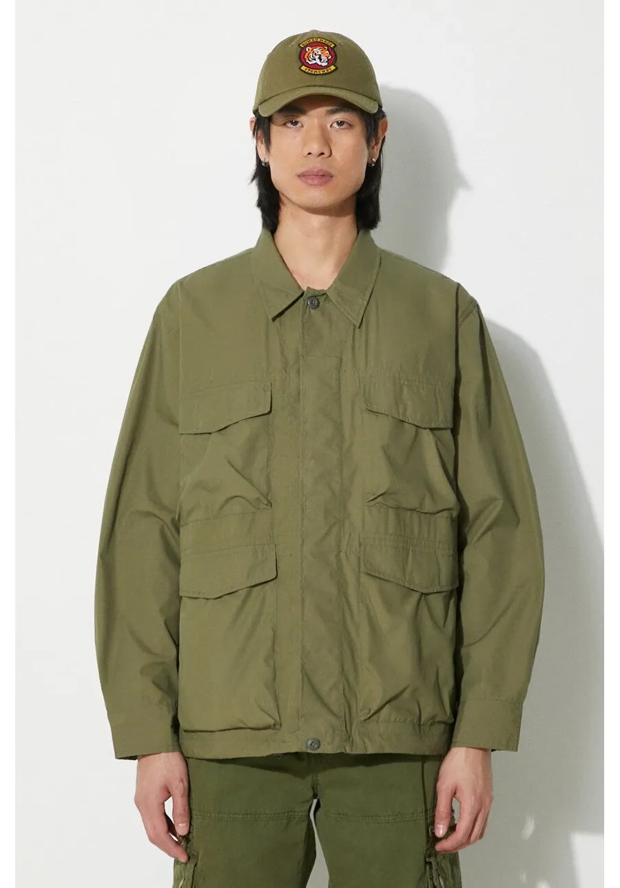 obrazek 1 Universal Works kurtka Parachute Field Jacket męska kolor zielony przejściowa 30115.OLIVE