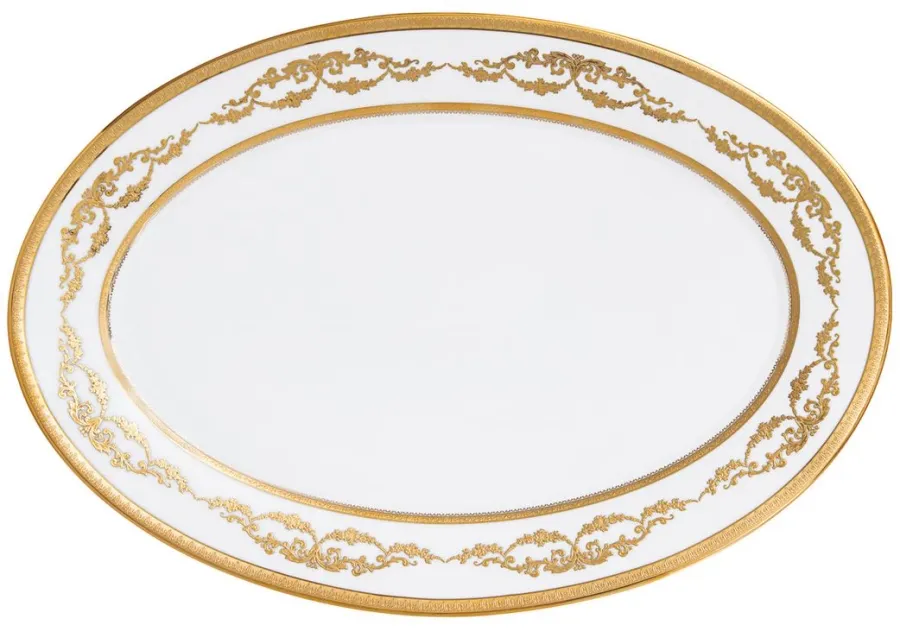 obrazek 1 Porcelanowy półmisek Imperio ze złotymi zdobieniami