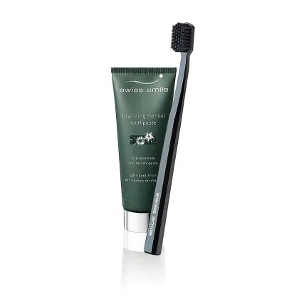 Zdjęcie herbal bliss toothpaste & toothbrush - energetyzująca pasta ziołowa & delikatna szczoteczka