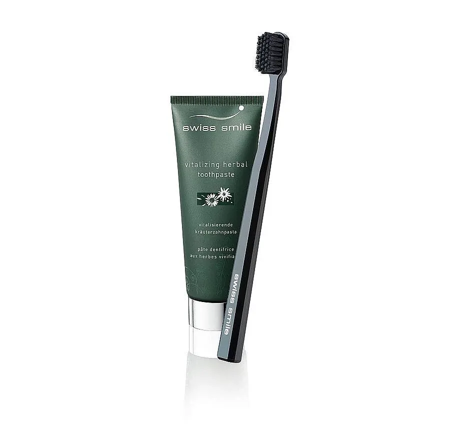 obrazek 1 herbal bliss toothpaste & toothbrush - energetyzująca pasta ziołowa & delikatna szczoteczka