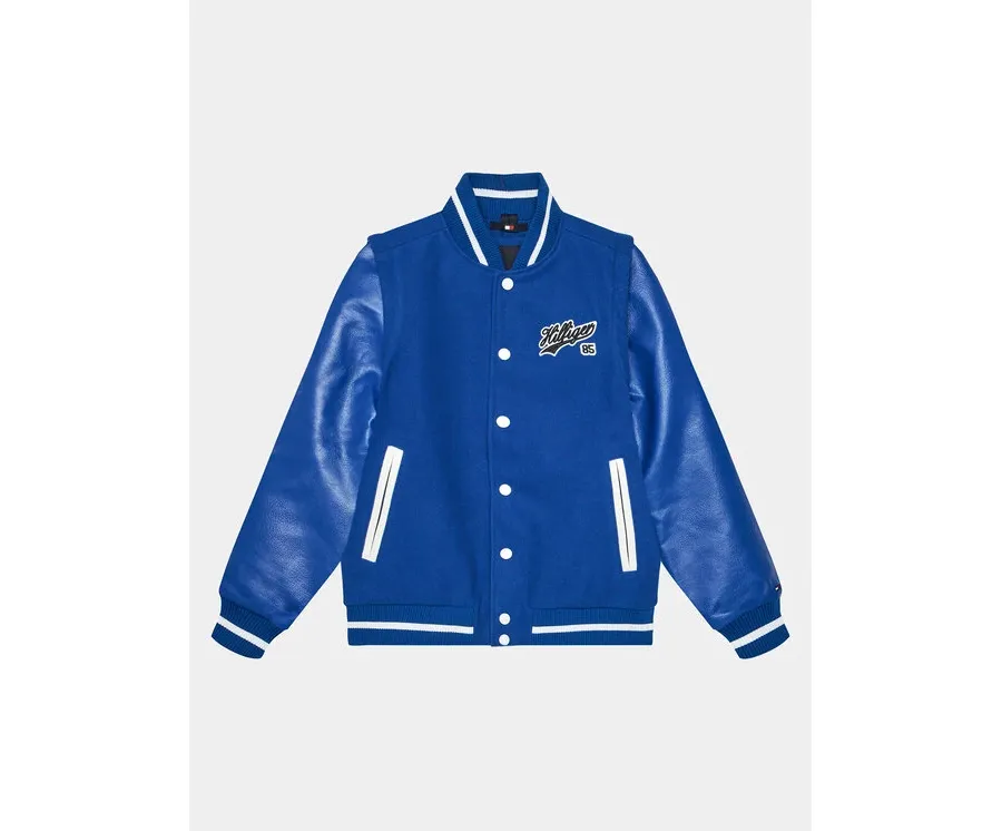 obrazek 1 Tommy Hilfiger Kurtka bomber KB0KB08879 D Niebieski Regular Fit