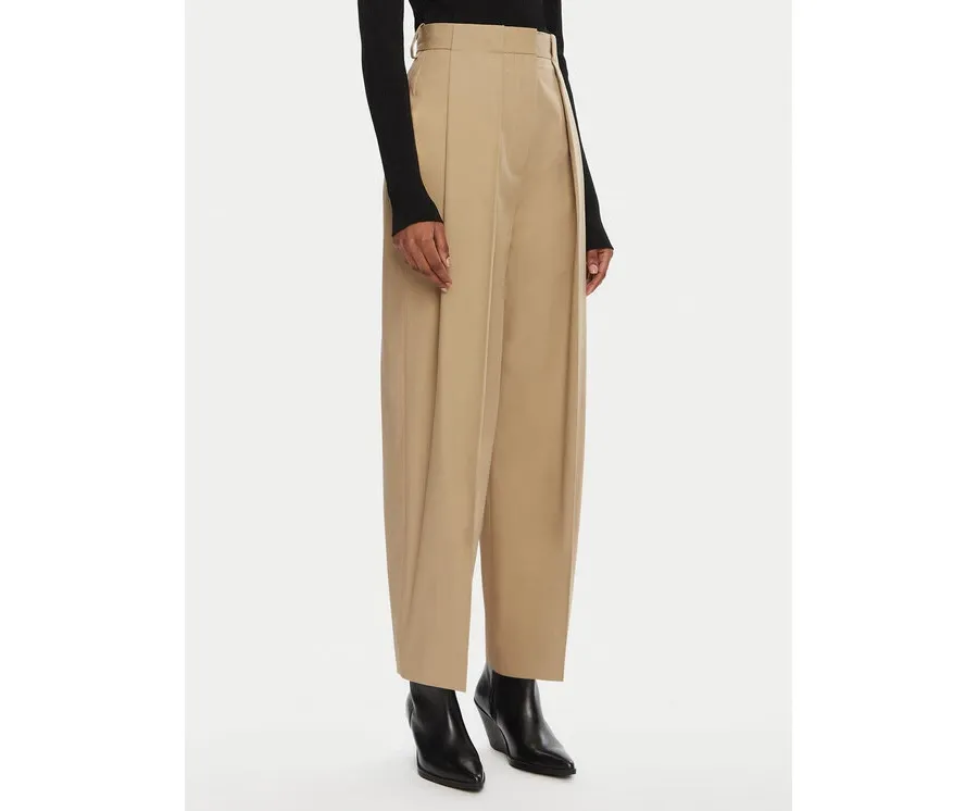 obrazek 1 Balmain Spodnie materiałowe DF0PQ315CF47 Beżowy Regular Fit